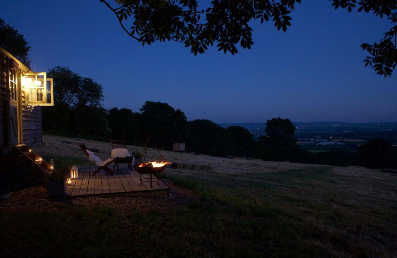 Tilbury Shepherd Huts With Hot Tubs Plus Holiday Cottages West Bagborough Εξωτερικό φωτογραφία
